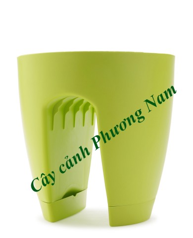 Chậu nhựa lan can 30 x 30 cm (xanh lá cây) Chậu nhựa lan can 30 x 30 cm (xanh lá cây)
