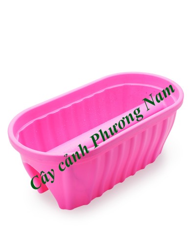 Chậu nhựa lan can 60 x 30 cm (hồng) Chậu nhựa lan can 60 x 30 cm (hồng)