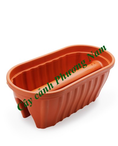 Chậu nhựa lan can 60 x 30 cm (cam) Chậu nhựa lan can 60 x 30 cm (cam)