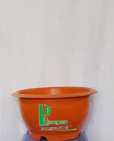 Chậu nhựa tròn 36 x 18 cm (cam)