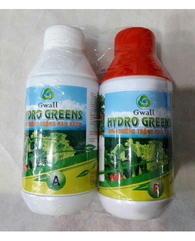 Phân dung dịch thủy canh Gwall Hydrogreen (bộ 0,5 lit)